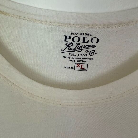 Polo Ralph Lauren Men’s Kathmandu Mountain White Short Sleeve Tee Shirt - Picture 5 of 10
